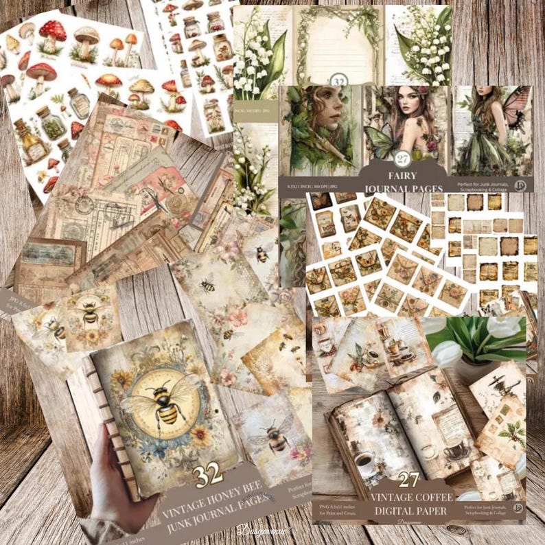 5000+ Vintage Junk Journal Printable Bundle – Mega Bundle Digital ...