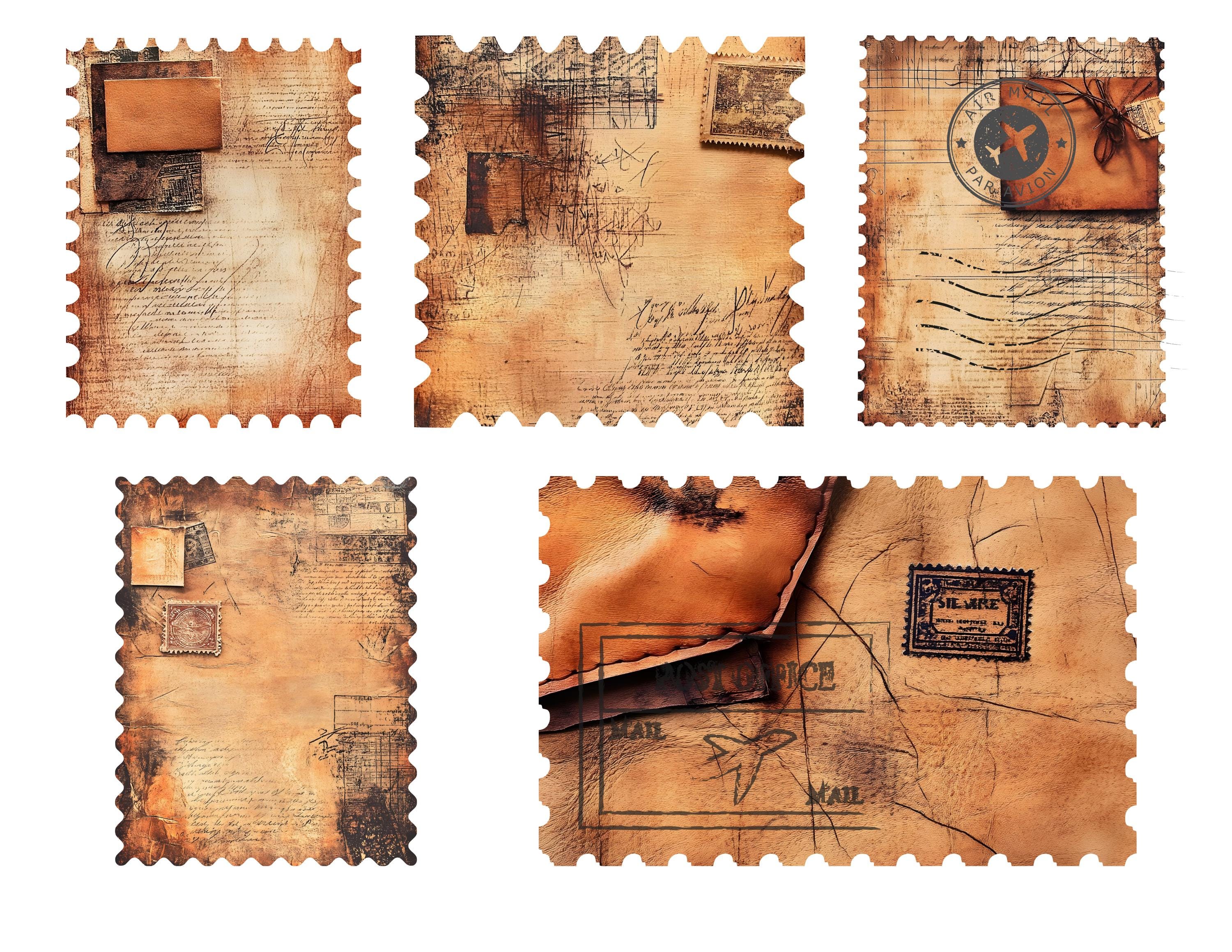 Vintage Junk Journal Pockets Tags and Envelopes Ephemera Set ...