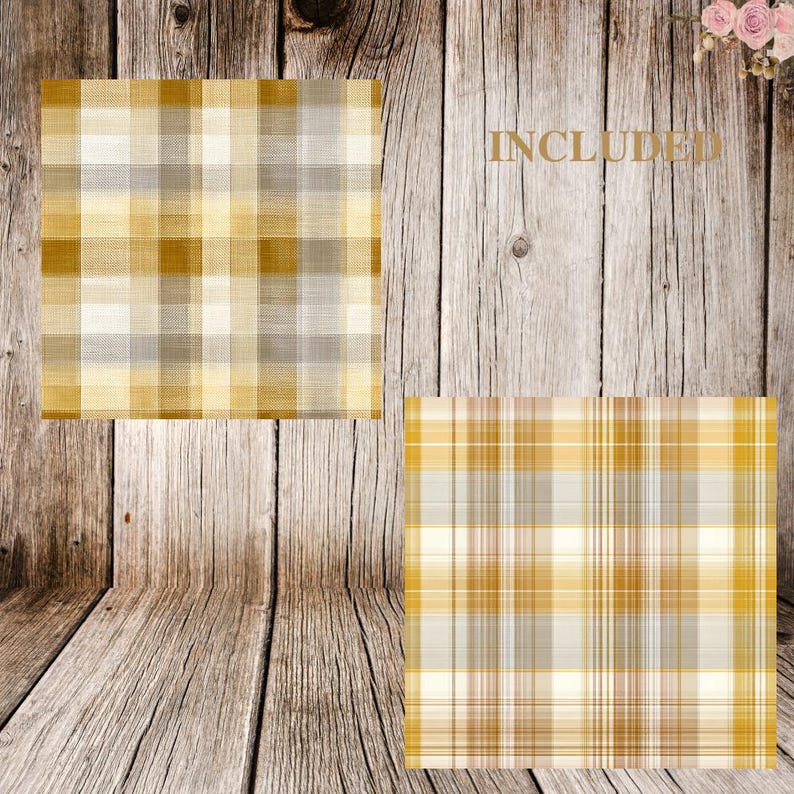 Seamless Cozy Plaid Digital Paper Pack, Fall Tartan Scrapbook ...