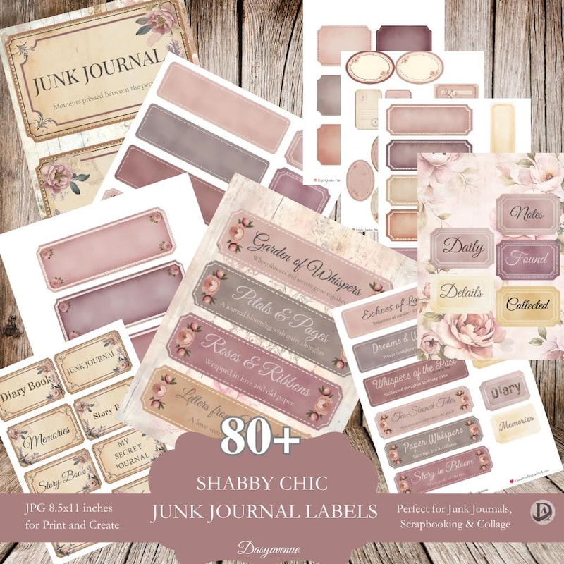 Journal Title Clipart - Etsy