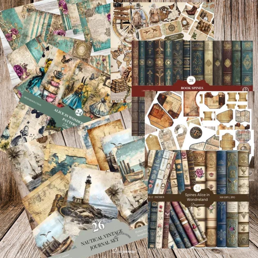 5000+ Vintage Junk Journal Printable Bundle – Mega Bundle Digital ...