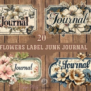 Labels voor ongewenste tijdschriften, woorden voor ongewenste tijdschriften, label omslag voor plakboek, afdrukbare ephemera, vintage label, label voor ongewenste tijdschriftomslag