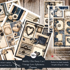 Donkerblauwe en beginnende Victoriaanse kortstondige en kieskeurige gesneden digitale papieren | Elegante bloemenklokken | Nostalgisch kant blauw ephemera | Efemere kant: