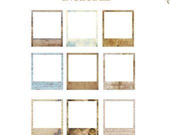 Vintage Polaroid Transparent Vintage Polaroid Frame PNG