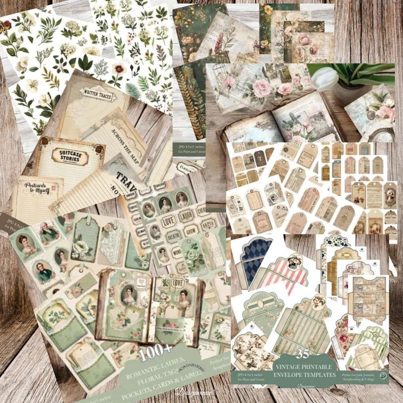 5000+ Vintage Junk Journal Printable Bundle – Mega Bundle Digital ...