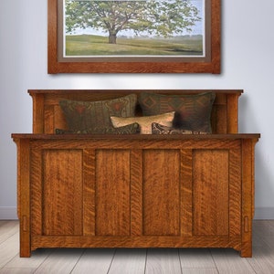 Mission Panel Bed Stickley Style Craftsman Harvey Ellis Bedroom Classic Arts & Crafts Frame
