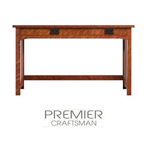 Mission Stickley Style 52&quot; Computer Desk Craftsman Minimalist Arts & Crafts Library Table