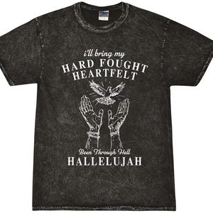 Hard Fought Hallelujah Hoodie, Cute Faith Sweatshirt, Religious Graphic Hoodie, Christian Shirt Gift, Retro Styles