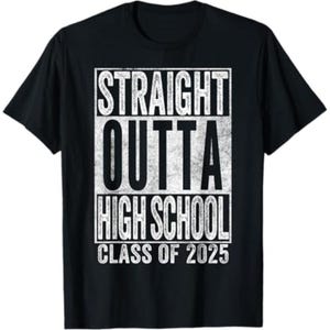 Straight Outta High School Class Of 2025 T-shirt, Senior 2025 Shirt, 2025 Graduation Sweatshirt, Graduation Hoodie, Graduate Class Of 2025