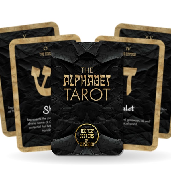 The Alphabet Tarot - Hebrew Alphabet - Ancient Alphabet - UK Edition - Divination Tool - Tarot