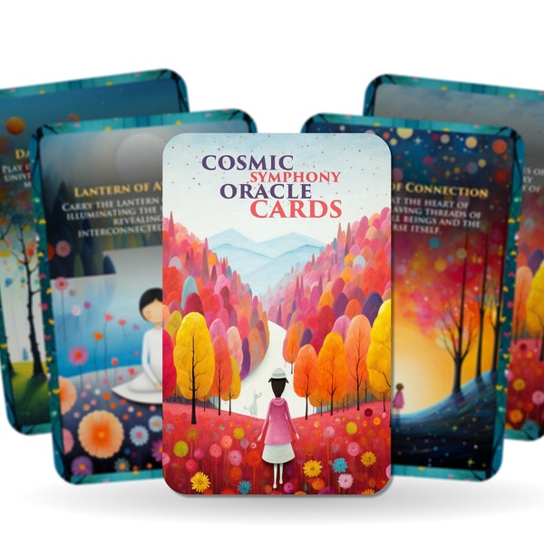 Cosmic Symphony - Oracle Cards - The cosmic vibrations of the universe and the inner melodies of the soul - UK Edition - Divination Tool