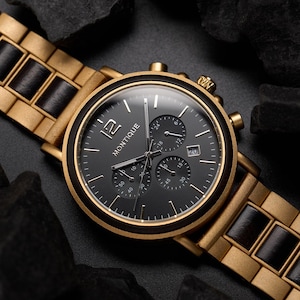 OROLOGIO INCISO - Regalo per il primo anniversario del marito - Orologio in legno personalizzato per lui - Regalo di compleanno per fidanzato - Regali personalizzati per lo sposo