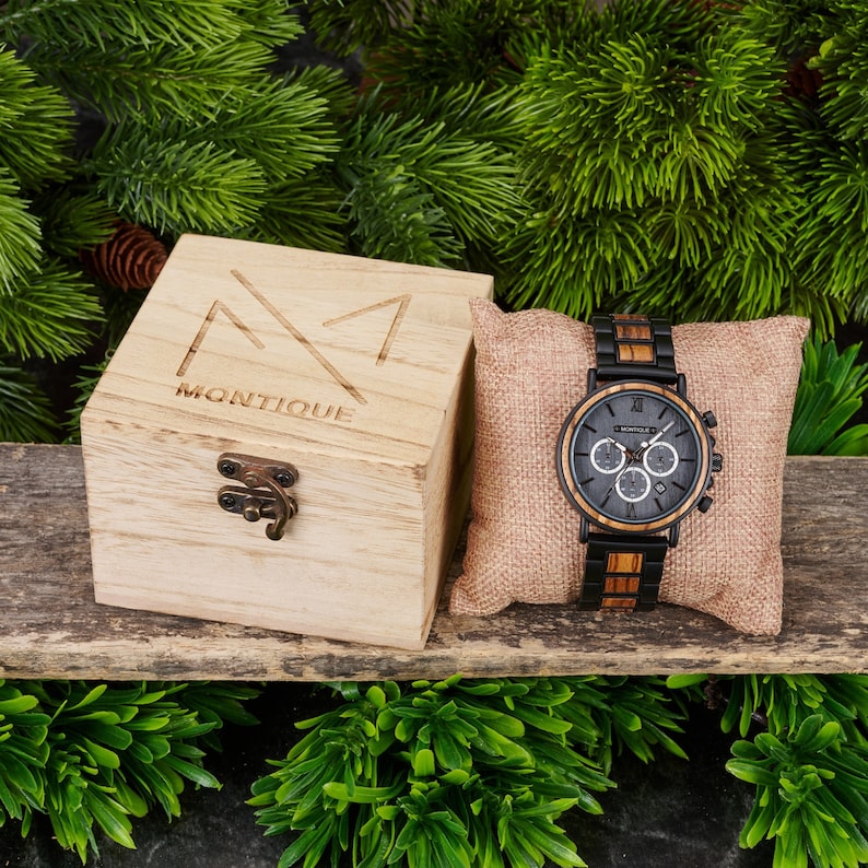 ENGRAVED WATCH - First Fathers Day Gift - Anniversary Gift - Wooden Watch For Men - Boyfriend Birthday Gift - Groomsmen Gifts Personalized