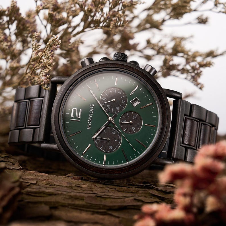 ENGRAVED WATCH - First Fathers Day Gift - Personalized Anniversary Gift - Groomsmen Gifts - Husband Birthday Gift - Wooden Watch For Men Dad