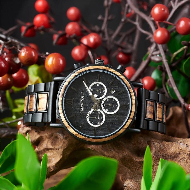 ENGRAVED WATCH Husband Gift 1st Anniversary Gift for Him Wooden Watch