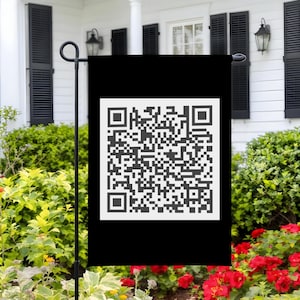 Subtle F*ck Trump QR Code Flag, Anti Trump Garden Flag, FDT Garden Flag, Anti Trump Yard Sign, Funny Anti Trump Flag, Trump Sucks Decor