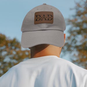 Hat For Dad, Personalized Dad Hat With Kids Name, Leather Patch Hat, Dad Kids Trucker Hat, Grandpa Hat Gift, New Dad Gift, Gift For Husband