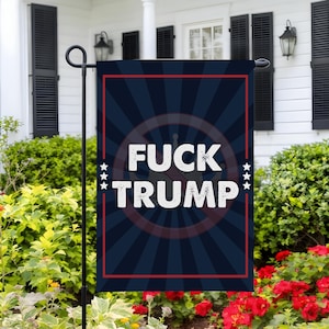 Subtle F*ck Trump Flag Sign, No Kings In America Yard Sign, Political Flag, Anti Trump Flag, Protest Flag, Anti Maga Flag, Democrat Flag