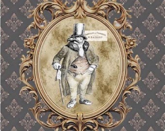 Gentleman Hawk designpapper för decoupage, scrapbooking, journaler, korttillverkning och dekorativa papperspyssel