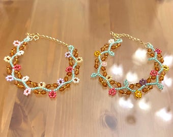 Klavier Blumen inspiriert Daisy Armband