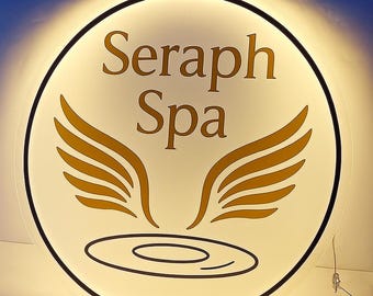 Letrero acrílico personalizado con logotipo comercial - Letrero de tienda 3D para pared