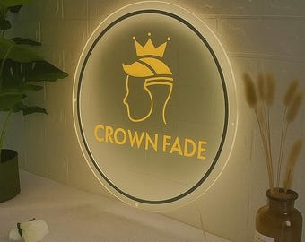 Letrero de acrílico retroiluminado personalizado con logotipo comercial - Letrero de tienda 3D