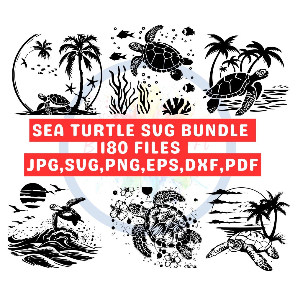 Sea Turtle Svg | Cricut Sea Turtle Svg | Black And White Prints | Silhouette Sea Turtle Svg | Layered Sea Turtle Svg | Digital Download Livingmall