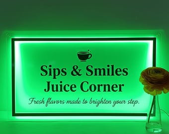 Acrylic Backlit Sign | Custom Business Sign | acrylic Logo Sign | Custom Welcome Sign