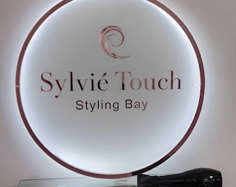 Custom Backlit Sign | Acrylic Logo Sign | 3D and UV Printed Illuminated Business Sign