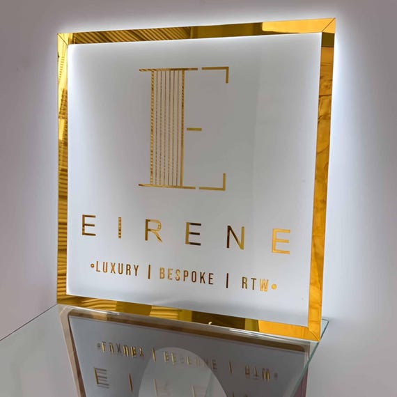 Custom 3D Backlit Sign | Business Logo Sign | Custom Acrylic Sign | Acrylic Logo Sign |  Light Up Sign | Led Sign
