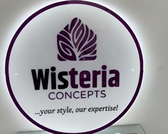 Custom Acrylic Business Sign, Backlit Sign, Business Logo sign