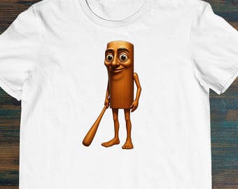 Tung Tung Tung Sahur Italian Brainrot Meme Men's Women's Unisex Cotton Tee Printed T-Shirt