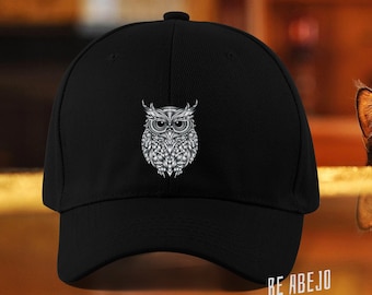 Ornamente Eule Gedruckt Baumwolle Baseballkappe Papa Hut Herren Unisex