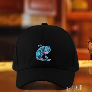 Beautiful Whale Printed Cotton Baseball Cap Dad Hat Men&#39;s Unisex