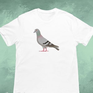 Painted City Pigeon Women&#39;s Men&#39;s Unisex Cotton Tee Unique Print T-Shirt