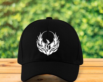 Unsterblicher Vogel Phoenix Legendäre Kreatur DTF Gedruckt Baumwoll Baseball Cap Papa Hut