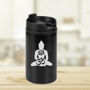 Buddha Lotus Pose Laser Engraved Thermo Tumbler Travel Mug