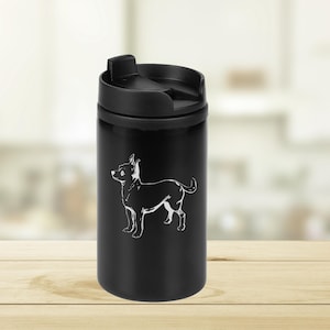 Chihuahua Puppy Dog Laser Engraved Thermo Tumbler Travel Mug