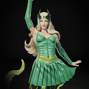 Sorceress Girl 3D STL File, 3D Digital Printing, movie Characters, Figures
