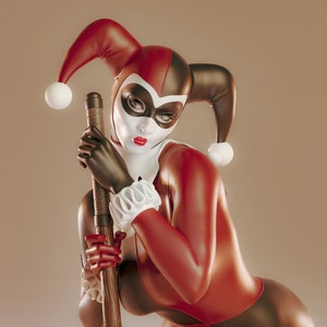 Clown Girl Classic 2 Version 3D STL File, 3D Digital Printing, movie Characters, Figures