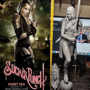 Abbie Cornish Sucker Punch Sweet Pea 3D STL-Datei, 3D-Digitaldruck, Filmfiguren, Comic, Figuren