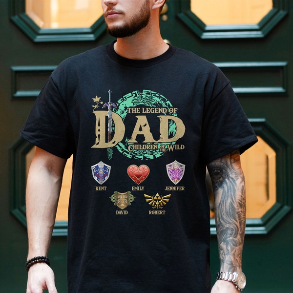 Custom The Legend Of Dad Shirt, Children Of The Wild Shirt, Father's Day Gift For Dad, Breath Of The Wild Shirt, Tears Of The Kingdom