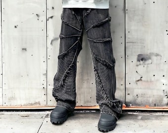 Opium Black Stacked Denim Jeans