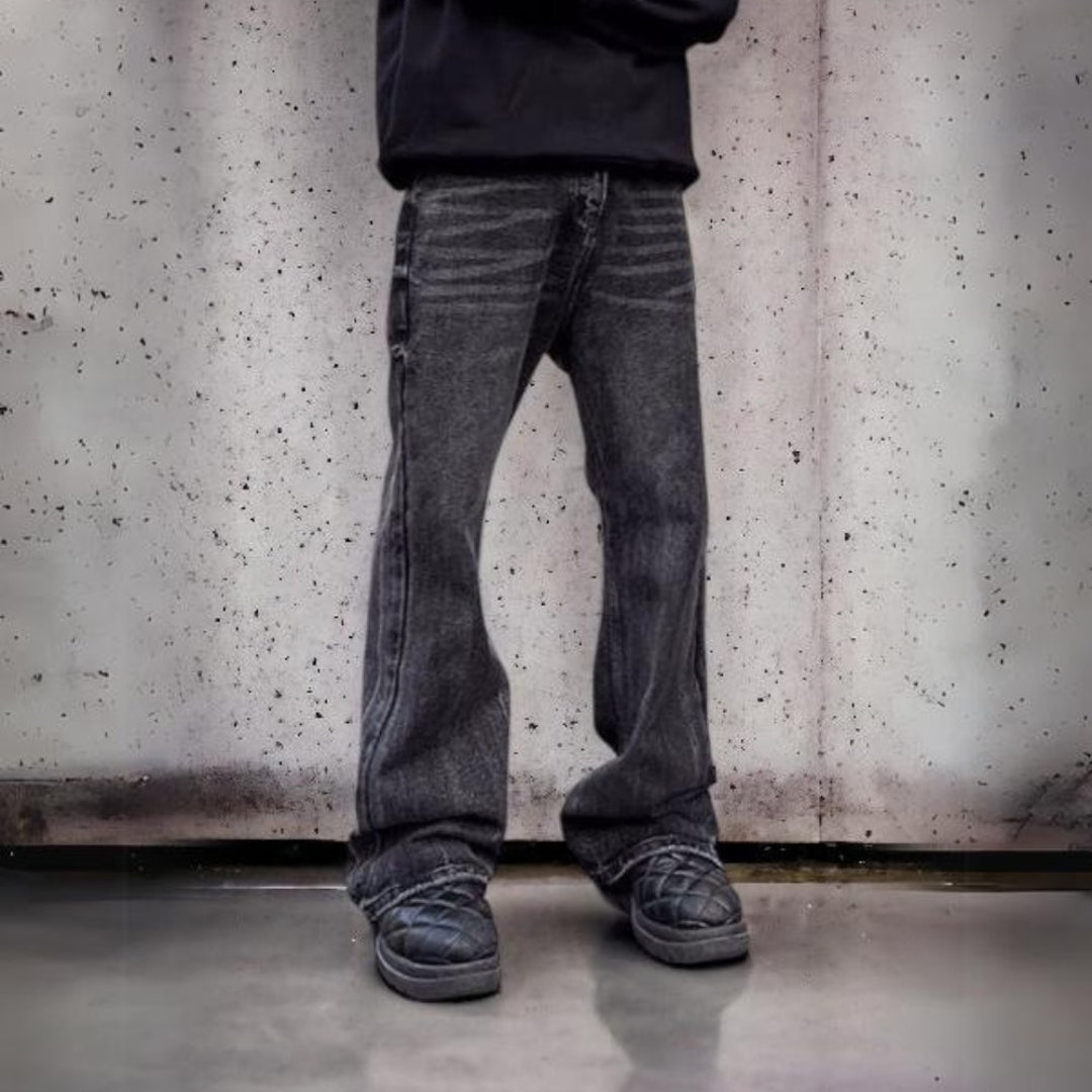 opium-black-stacked-denim-jeans-wash-flared-denim-jeans-y2k-retro