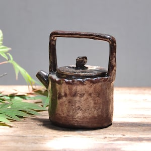 Wood-Fired Pottery Chinese Gongfu Teapot – Rustic Clay Pottery – Artisan Tea Ware – Wabi Sabi Stoneware