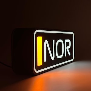 Personalised Formula 1 Name Abbreviation and Color Options Customizable LED Desk Lamp - Racing Lover Gifts Desk Decor Unique