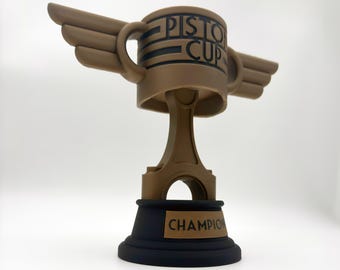 Customizable Piston Cup Trophy: Hudson Hornet Cars Replica