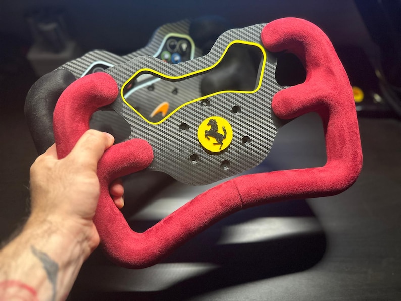 Fanatec CSL Universal Hub V2 GT Wheel Mod – Suede Grip, 3D Printed Frame