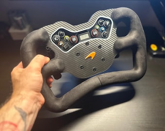 GT Wheel Style Fanatec CSL Universal Hub V2, Sim Racing Setup, Realistic Grip, Custom Grip / Button Frame Color and Logo Unique
