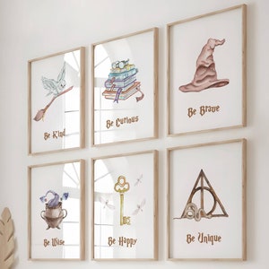 Watercolor Wizard Nursery Print Set: Magical Decor (Digital Download)